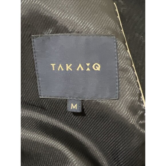 Pea Coat CASHMERE BLEND Taka Q Jacket Womens M Black Japanese Takakyu - Picture 3 of 16